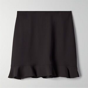 🚫 SOLD 🚫 Aritiza Black Mini Skirt with Ruffle Hem